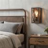 Antique Bronze Metal Geometric Wall Light