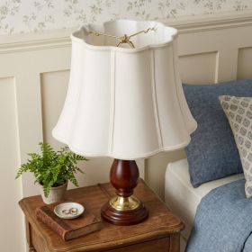 White Shantung Silk Novelty Lamp Shade
