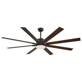 VEVOR 72 Inch Ceiling Fan with Light, 6-Speed Remote Control, Dimmable 3-Color Temperature, Reversible DC Motor