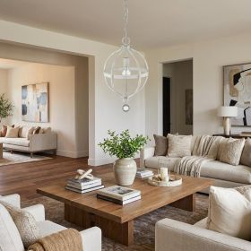 Callie 1-Light Country White Pendant