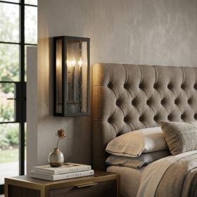 Charleston 3-Light Oil-Rubbed Bronze Shadowbox Wall Light (Large)