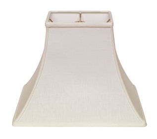 White Linen Square Lamp Shade