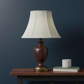 Eggshell Linen Piped Bell Lamp Shade