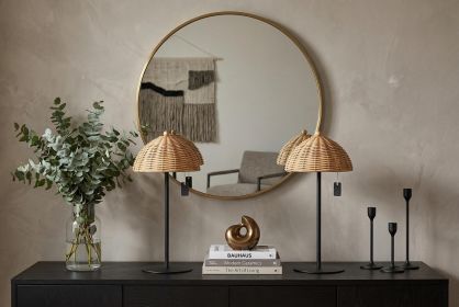 Set of Two 13" Black Novelty USB Table Lamps LED With Globe Shades