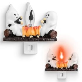 2 Ghostly Bonfires Flashing Flames Night Lights Indoor (Option: Style1)