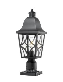 Outdoor Post Lights Lamp Post Light Fixture, Waterproof Aluminum Housing with Glass, Fence Post Deck Lighting for Garden, Patio, Pathway (1 pack) (Color: as Pic)